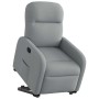 Sillón reclinable elevable de tela gris claro by , Armchairs - Ref: Foro24-3302972, Price: 263,18 €, Discount: %
