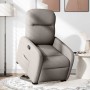 Sillón reclinable elevable tela gris taupe by , Armchairs - Ref: Foro24-3302979, Price: 262,00 €, Discount: %