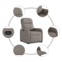 Sillón reclinable elevable tela gris taupe by , Armchairs - Ref: Foro24-3302979, Price: 262,00 €, Discount: %