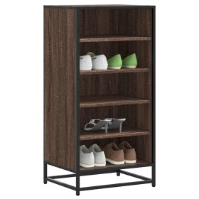 Zapatero madera contrachapada roble marrón 48x38x97,5 cm von , Schuhregale und Schuhorganisatoren - Ref: Foro24-849208, Preis...