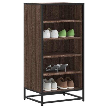 Zapatero madera contrachapada roble marrón 48x38x97,5 cm von , Schuhregale und Schuhorganisatoren - Ref: Foro24-849208, Preis...