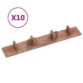 Platform end caps 10 units brown plastic by vidaXL, Floors and carpets - Ref: Foro24-149002, Price: 19,49 €, Discount: %