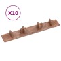 Platform end caps 10 units brown plastic by vidaXL, Floors and carpets - Ref: Foro24-149002, Price: 21,10 €, Discount: %
