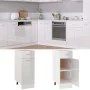 Armario inferior madera ingenería blanco brillo 30x46x81,5cm de vidaXL, Armarios de cocina - Ref: Foro24-801209, Precio: 76,3...