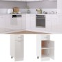 Armario inferior madera ingenería blanco brillo 30x46x81,5cm de vidaXL, Armarios de cocina - Ref: Foro24-801209, Precio: 80,7...
