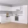 Armario inferior madera ingenería blanco brillo 30x46x81,5cm de vidaXL, Armarios de cocina - Ref: Foro24-801209, Precio: 76,3...