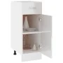 Armario inferior madera ingenería blanco brillo 30x46x81,5cm de vidaXL, Armarios de cocina - Ref: Foro24-801209, Precio: 76,3...