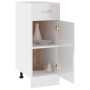 Armario inferior madera ingenería blanco brillo 30x46x81,5cm de vidaXL, Armarios de cocina - Ref: Foro24-801209, Precio: 80,7...