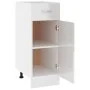 Armario inferior madera ingenería blanco brillo 30x46x81,5cm de vidaXL, Armarios de cocina - Ref: Foro24-801209, Precio: 76,3...