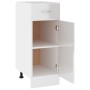 Armario inferior madera ingenería blanco brillo 30x46x81,5cm de vidaXL, Armarios de cocina - Ref: Foro24-801209, Precio: 80,7...