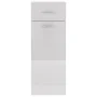 Armario inferior madera ingenería blanco brillo 30x46x81,5cm de vidaXL, Armarios de cocina - Ref: Foro24-801209, Precio: 76,3...