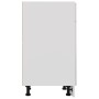Armario inferior madera ingenería blanco brillo 30x46x81,5cm de vidaXL, Armarios de cocina - Ref: Foro24-801209, Precio: 80,7...