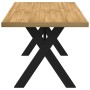 Mesa comedor NOAIN patas forma X madera maciza pino 160x90x75cm von , Küchen- und Esstische - Ref: Foro24-4100043, Preis: 186...