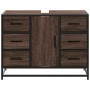 Armario lavabo baño madera ingeniería roble marrón 80x33x60 cm von , Badezimmermöbel - Ref: Foro24-849283, Preis: 119,64 €, R...