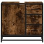 Mueble de baño para lavabo roble ahumado 65x33x60 cm by , Bathroom furniture - Ref: Foro24-849276, Price: 93,71 €, Discount: %