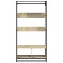Armario de madera de ingeniería roble Sonoma 90x50x180 cm von , Kommoden-Organizer und Bar-Kleiderbügel - Ref: Foro24-849295,...