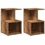 Mesitas noche 2uds madera contrachapada madera vieja 35x35x55cm by , Nightstands - Ref: Foro24-856531, Price: 60,81 €, Discou...