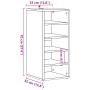 Muebles zapateros 2 uds madera ingeniería envejecida 32x35x70cm von , Schuhregale und Schuhorganisatoren - Ref: Foro24-856711...