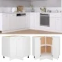 Armario inferior de esquina madera blanco 75,5x75,5x81,5 cm de vidaXL, Armarios de cocina - Ref: Foro24-802489, Precio: 108,8...