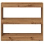 Estantería/divisor de espacios roble artisan 80x30x72 cm by , Bookcases and shelves - Ref: Foro24-856815, Price: 60,79 €, Dis...