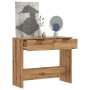 Mesa consola madera de ingeniería roble artesanal 90x36x75 cm by , Side tables - Ref: Foro24-856946, Price: 69,87 €, Discount: %