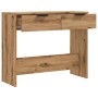 Mesa consola madera de ingeniería roble artesanal 90x36x75 cm by , Side tables - Ref: Foro24-856946, Price: 69,87 €, Discount: %