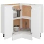 Armario inferior de esquina madera blanco 75,5x75,5x81,5 cm de vidaXL, Armarios de cocina - Ref: Foro24-802489, Precio: 108,8...