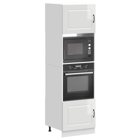 Armarios para horno 2 uds Lucca blanco brillante by , Kitchen cabinets - Ref: Foro24-3315033, Price: 216,29 €, Discount: %