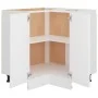 Armario inferior de esquina madera blanco 75,5x75,5x81,5 cm de vidaXL, Armarios de cocina - Ref: Foro24-802489, Precio: 108,8...