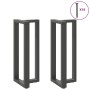 Patas mesa bar forma T 2 uds acero antracita 50x35x(100-101)cm de , Patas para mesas - Ref: Foro24-4013090, Precio: 144,40 €,...