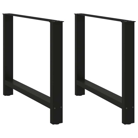Patas de mesa de centro acero negro 2 uds 90x(72-73) cm de , Patas para mesas - Ref: Foro24-4013316, Precio: 82,12 €, Descuen...