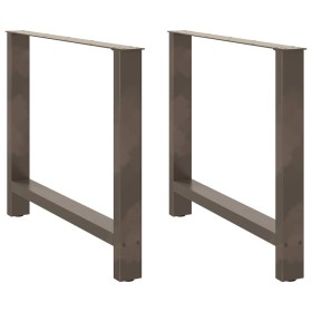 Patas para mesa de centro de acero natural 2 uds 100x(72-73) cm von , Tischbeine - Ref: Foro24-4013323, Preis: 110,32 €, Raba...
