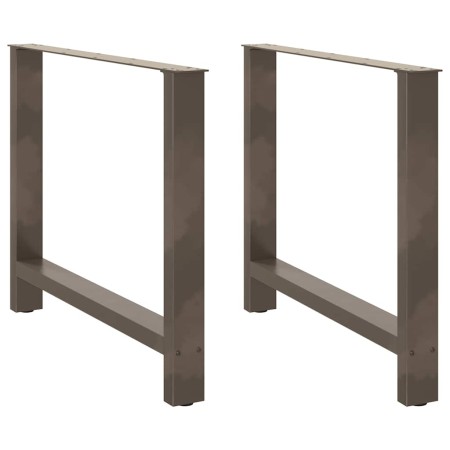 Patas para mesa de centro de acero natural 2 uds 100x(72-73) cm by , Table legs - Ref: Foro24-4013323, Price: 105,89 €, Disco...