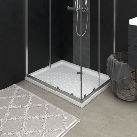 Plato de ducha con puntos ABS blanco 90x70x4 cm