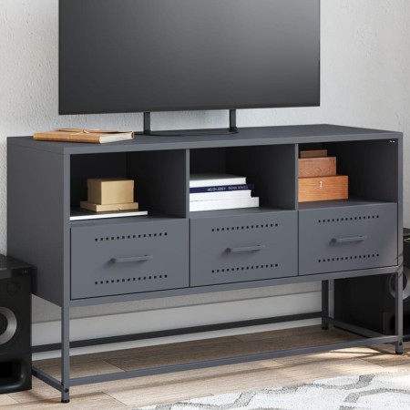 Mueble para TV de acero gris antracita 100,5x39x60,5 cm von , TV-Möbel - Ref: Foro24-846544, Preis: 81,86 €, Rabatt: %