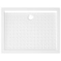 Plato de ducha con puntos ABS blanco 90x70x4 cm