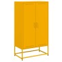 Aparador de acero amarillo mostaza 68,5x38,5x123,5 cm de , Aparadores - Ref: Foro24-846497, Precio: 100,42 €, Descuento: %