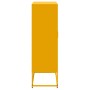 Aparador de acero amarillo mostaza 68,5x38,5x123,5 cm de , Aparadores - Ref: Foro24-846497, Precio: 100,42 €, Descuento: %