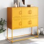 Aparador de acero laminado en frío amarillo 100,5x39x107 cm by , Sideboards - Ref: Foro24-846599, Price: 109,84 €, Discount: %
