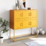 Aparador de acero laminado en frío amarillo 100,5x39x107 cm by , Sideboards - Ref: Foro24-846599, Price: 109,84 €, Discount: %