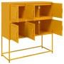 Aparador de acero laminado en frío amarillo 100,5x39x107 cm by , Sideboards - Ref: Foro24-846599, Price: 109,84 €, Discount: %