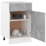 Unterer Schubladenschrank aus betongrauem Sperrholz, 50 x 46 x 81,5 cm von vidaXL, Küchenschränke - Ref: Foro24-801224, Preis...