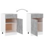 Concrete gray plywood lower drawer cabinet 50x46x81.5cm by vidaXL, Kitchen cabinets - Ref: Foro24-801224, Price: 95,99 €, Dis...