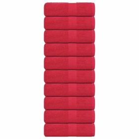 Toallas invitados 10 uds 100% algodón rojo 30x50 cm 360 gsm von , Handtücher - Ref: Foro24-136925, Preis: 27,09 €, Rabatt: %