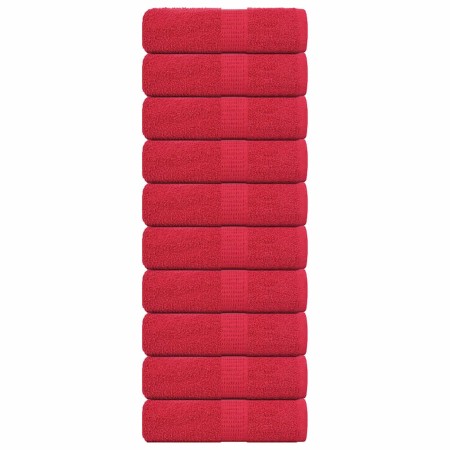 Toallas invitados 10 uds 100% algodón rojo 30x50 cm 360 gsm von , Handtücher - Ref: Foro24-136925, Preis: 27,09 €, Rabatt: %