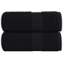 Toallas de jabón 2 uds negro 30x30 cm 360 gsm 100% algodón by , Towels - Ref: Foro24-136944, Price: 11,79 €, Discount: %