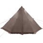 Tienda de campaña familiar tipi 6 personas impermeable marrón de , Tiendas de campaña - Ref: Foro24-4009450, Precio: 191,77 €