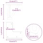 Patas de mesa tipo horquilla 4 unidades acero macizo negro 10cm by , Table legs - Ref: Foro24-4012428, Price: 33,63 €, Discou...