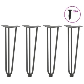 Patas de mesa tipo horquilla 4 uds acero macizo antracita 42 cm von , Tischbeine - Ref: Foro24-4012442, Preis: 50,57 €, Rabat...