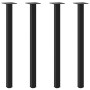 Patas para mesa de centro 4 uds acero negro 72-74 cm by , Table legs - Ref: Foro24-4012456, Price: 49,94 €, Discount: %